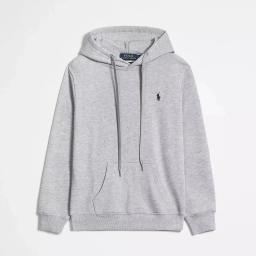 Grey pullover hoodie