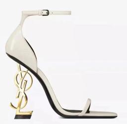 17 white gold and silver heels
