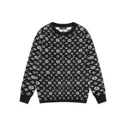 黑色06（老花logo针织提花）