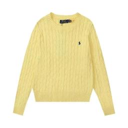 圆领毛衣-黄色