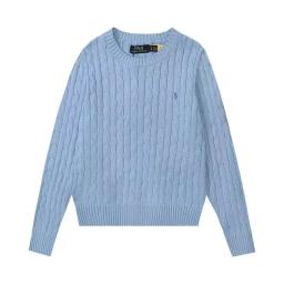圆领毛衣-浅蓝