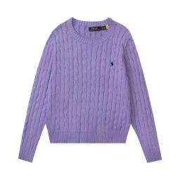 圆领毛衣-紫色