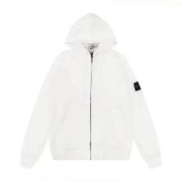 White cardigan hooded