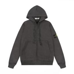 Dark gray cardigan hooded