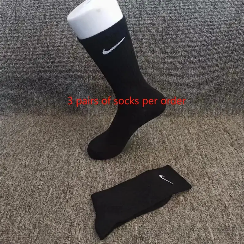 3 pairs of black tall tubes