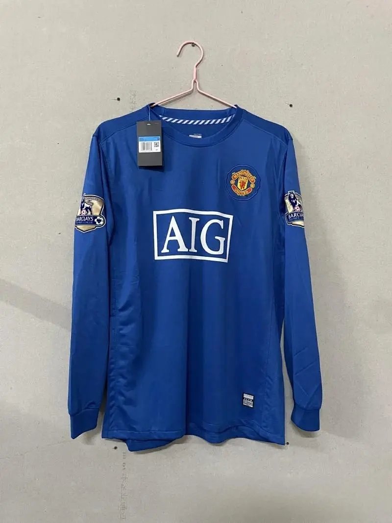 长袖#0809曼L客场联赛版+臂章