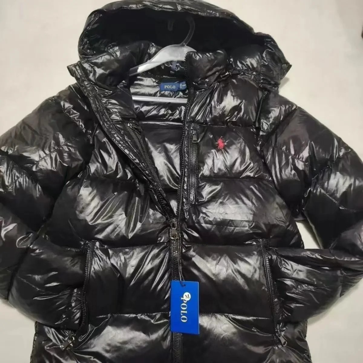 Glossy down jacket